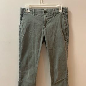 Olive green Gap chino pants